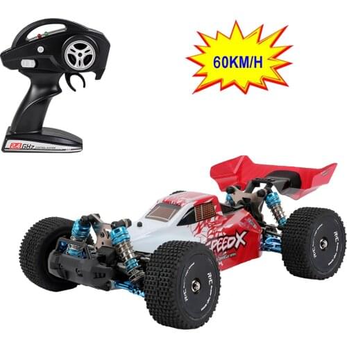 XLF F16 1/14 RC Car Alloy Frame 4WD Off-road Car 60km/h High Speed Racing Car 2.4Ghz RC Buggy Drift Car VS Wltoys 144001 124019
