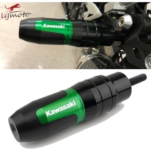 Crash Pads Exhaust Sliders Crash Protector For Kawasaki Z750 Z900 Z800 Z250 Z300 Ninja 250 300 Z1000 Z1000SX ER6N With Logo
