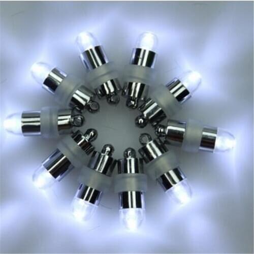 10pcs/lot Mini LED Party Balloons Lights Decoration White Light For Paper Lanterns Batteries Included, 10 colors