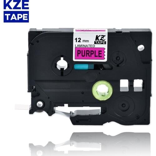 12mm TzeP31 Black on Purple Laminated Label Tape Cassette Cartridge label ribbon Tze-P31 tze P31 tzeP31 for P-touch PT