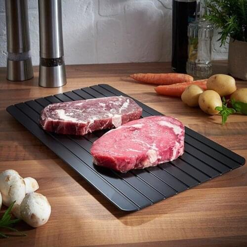 3 Sizes Fast Defrosting Tray Thaw Frozen Food Meat Fruit Sea Fish Quick Defrosting Plate Board Defrost Kitchen Gadget Tool