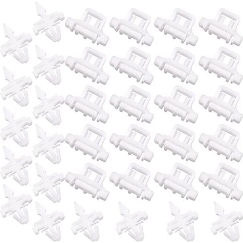 35Pcs/Set Car Door Quarter Panel Moulding Trim Clip Clamp Fairing A0019884981 Fit for Mercedes Benz A124 C124 W124 S124 W201