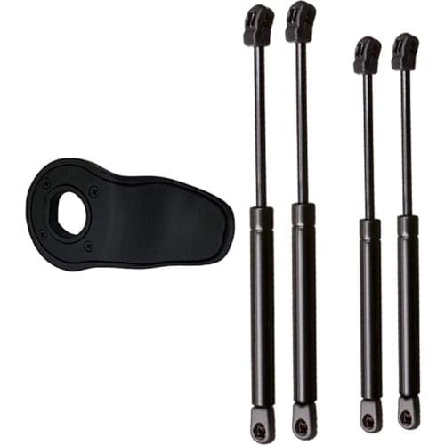 4Pcs Auto Rear Window & Rear Liftgate Gas Spring Struts Lift Supports Damper with 817902E010 Tail Gate Glass Grip
