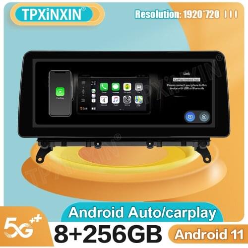 5G 12.3 inch Android 11 8G + 256G for BMW X3 X4 F25 26 2011 GPS Car Navigation Multimedia Stereo Video Player Audio Carplay Host