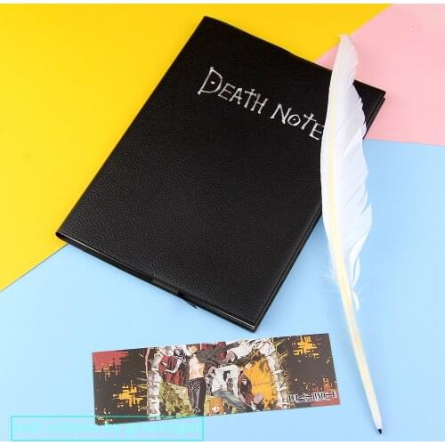 New Death Note Cosplay Notebook & Feather Pen Book Animation Art Writing Journal School Large Anime Theme Collectable NoteBook