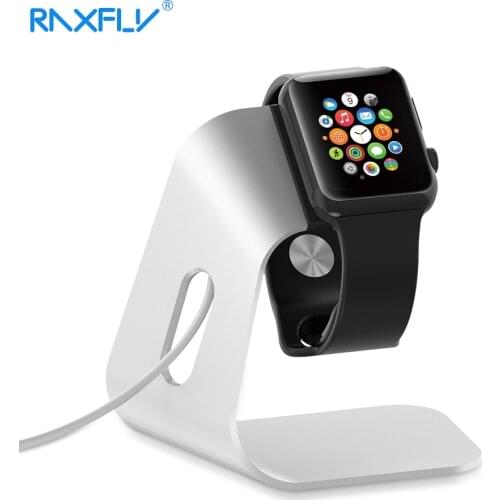 Raxfly Smartwatch Charger Holder for Apple Watch Bracket Metal Aluminum Charging Cradle Stand for i Watch Charger Dock Station