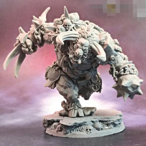 55mm Minotaur Juggernaut Resin Model figure GK Fantasy theme Animal warrior Unassembled and unpainted kit