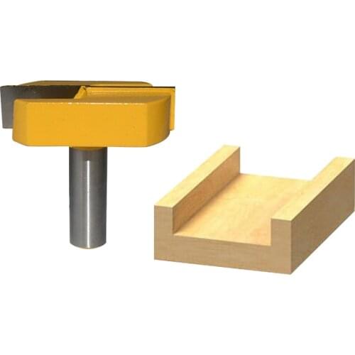 Woodworker CNC Carbide Alloy Woodworking Milling Cutter Straight End 1/2" Shank 2-1/4" Dia Bottom Cleaning Router Bit