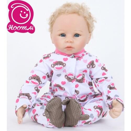Hot Sale Bebe Reborn Baby Doll Toy Cloth Body 45CM New Fashion Stuffed Realistic 18" Lifelike Baby Doll Birthday Christmas Gifts