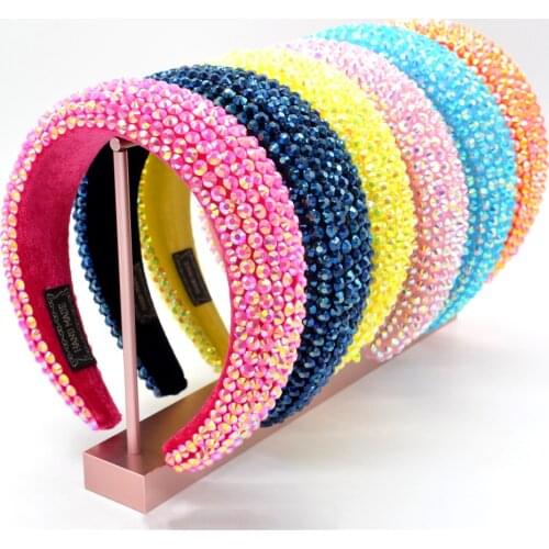 Hot Sale Womens Baroque Headband Diamond Rhinestone Headband Birthday Jewelry Wedding Headwear Sexy Jewelry hair accessories