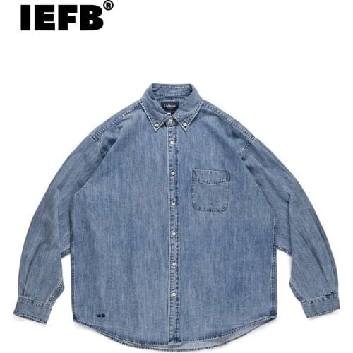 Мужские джинсовые рубашки IEFB China At AliExpress