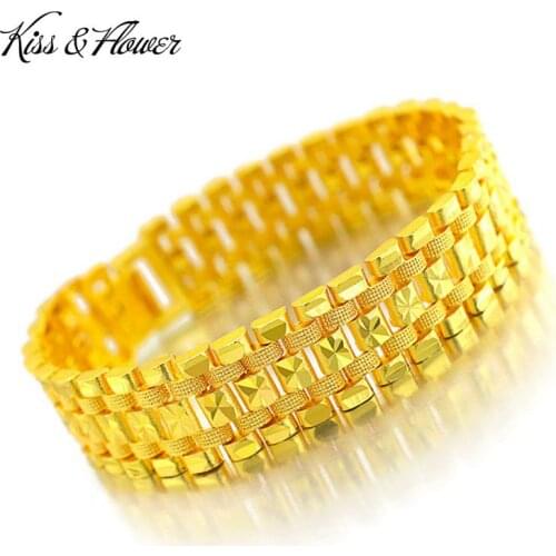 KISS&FLOWER Golden Bracelets