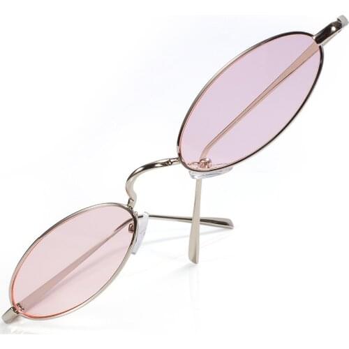 Classic Vintage Full Rim Mens Womens Glasses Small Size Oval Sunglasses UV400