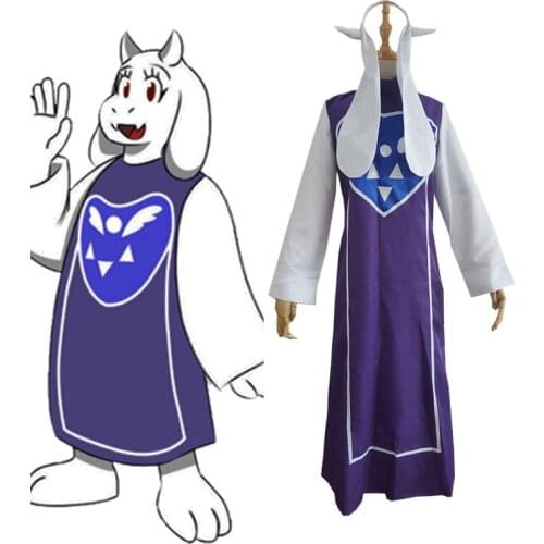 Game Undertale Toriel Cosplay Costume Women/Men Dress Halloween Carnival performance Uniform costumes can Custom Made
