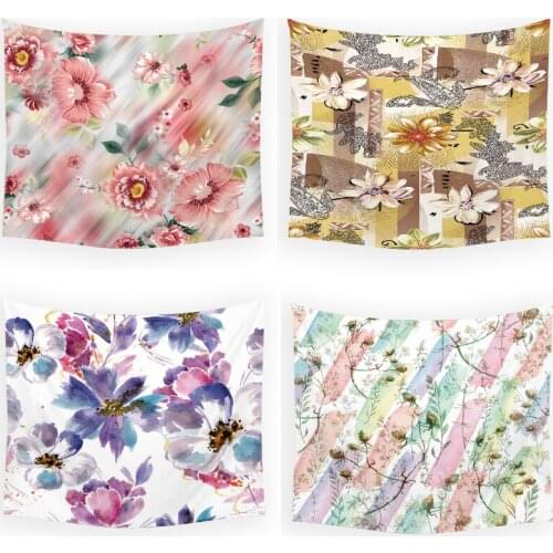 Beautiful flowers moon tapestry boho wall decor anime tapestry room decor aesthetic hanging cloth wall decor witch tapestry