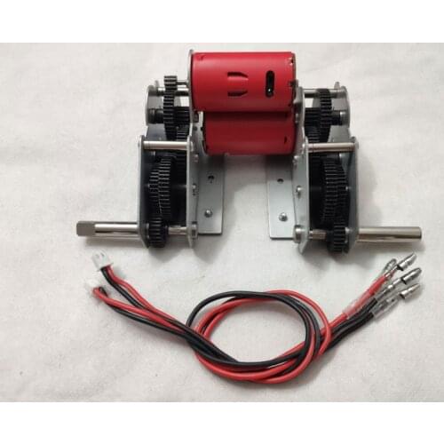 Red/Blue Motor Steel Gear Drive Gearbox Motor Set Spare Parts For Heng Long 1/16 RC Tank Model