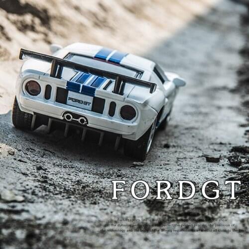 1:32 FORD GT V8 Sports Car Alloy Car Diecasts & Toy Vehicles Car Model Miniature Simulation Model Collection Toys Car Kids Gifts