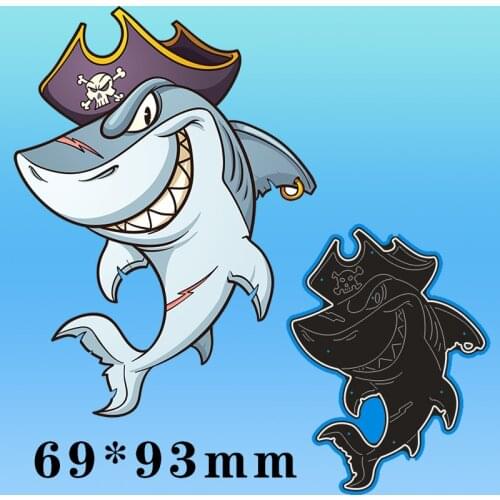 69*93mm shark New Metal Cutting Dies for decor card DIY Scrapbooking stencil Paper Album template Dies