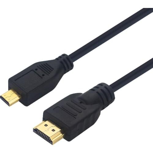 Gold Plated Raspberry Pi 4 Video Cable Micro HDMI-compatible Cable Male to Male Adapter Cord for Raspberry Pi 4