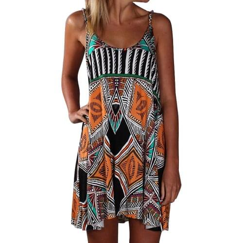 Multicolor Spaghetti Straps Boho Short Outfits