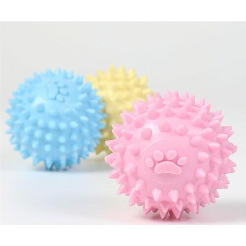 Dog Chew Toy Molar Teeth Cleaning Hedgehog Ball Pet Puppy Interactive Balls Bite Resistant Extra-tough Tooth Clean Toys Ball