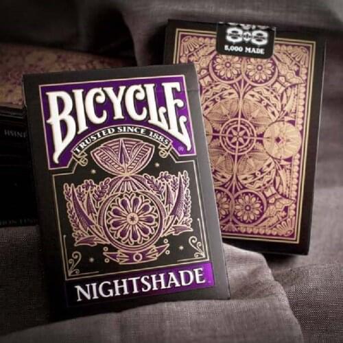 Bicycle Nightshade Playing Cards Poker Size USPCC Limited Edition Club 808 Issue Deck Collectable Magic Cards Magic Tricks Props