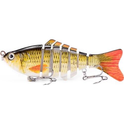 10cm 17g Sinking Wobblers Fishing Lures Multi Jointed Swimbait Hard Artificial Bait Pike/Bass Fishing Lure Crankbait 7 Segment