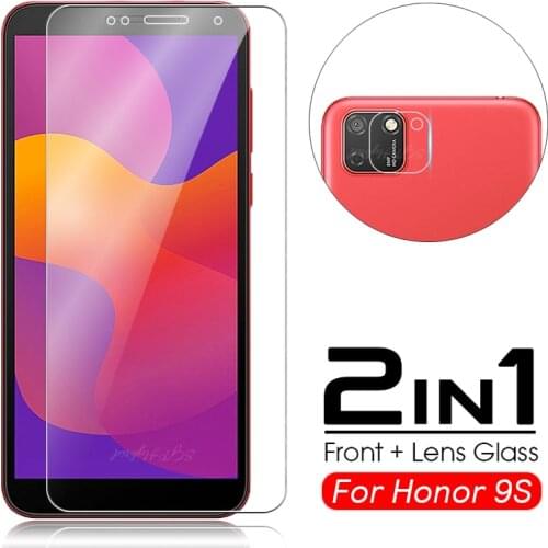 2in1 9H tempered glass for hauwei honor 9s 2020 protective glass For Huawei Honor 9S 9 s S screen protector Camera Lens Glass