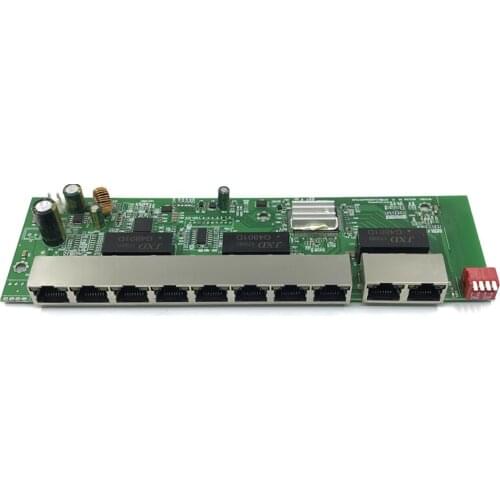 10 port gigabit unmanaged poe switch 8*10/100 mbps POE port; 2*10/100/1000 mbps UP Link port; NVR port 280M poe switch