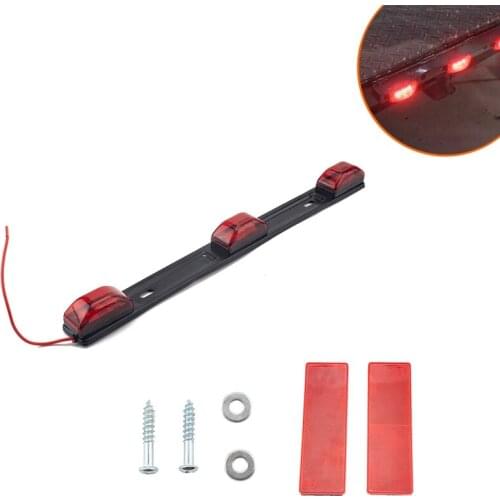 14.1Inch Red Bright Led ID Bar / 9 Led Marker Light Truck Trailer Bus Clearance Light