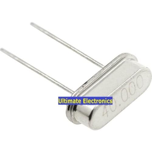 40pcs Passive crystal HC-49S 40MHZ 40M crystalline DIP 2feet