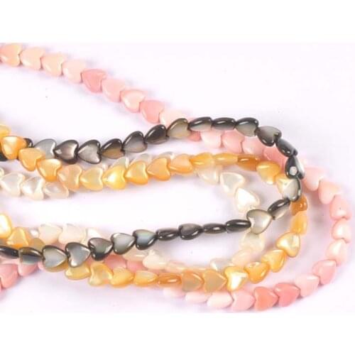 8mm 100% Natural shell making AAA heart Beads For Jewelry Making DIY Natural cats eye effect 5pcs TRS0398