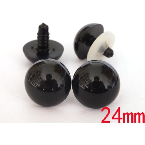 Free shipping!!! 24mm Black Plastic Safety Eyes Washers for Teddy Bear Doll Animal DIY Toys