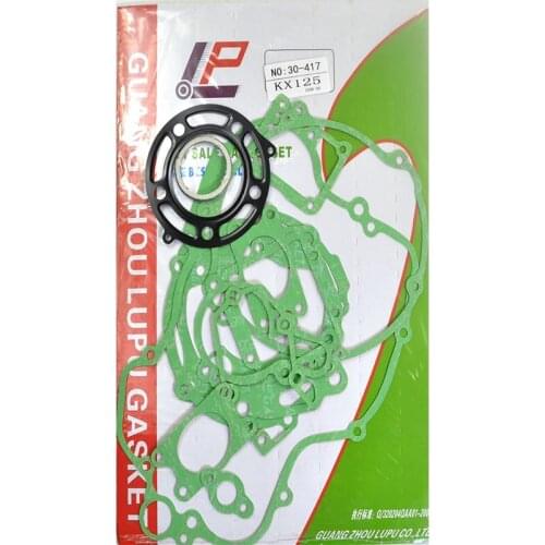 For Kawasaki KX125 98-00 Motorcycle Full Engine Cylinder Crankcase Complete Gasket Sets Motor Bike Cover Top End Rebuilding Kits