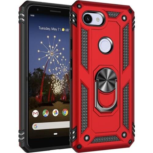 For Pixel 3A Cover Case for Google Pixel 3A XL Case Armor Military Bumper Shockproof Ring Holder Magnet Phone Case Fundas