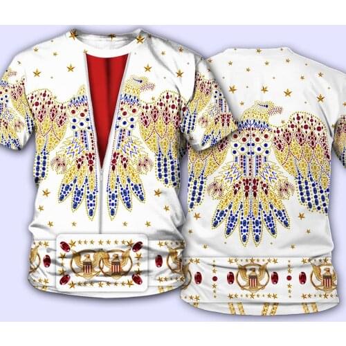 The King Elvis Presley 3D Printed Tee T shirt Men/women Rock Streetwear Tshirt Man Modis Clothes poleras hombre Hiphop Tops SW21