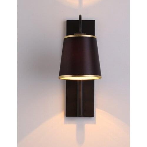 And contracted designer industrial wind hotel room wall lamp sitting room background wall study bedside lamp