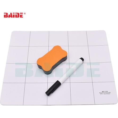 25*20cm Magnetic Project Mat Screw Work Pad with Marker Pen Eraser for Cell Phone Laptop Tablet Repair Tools Mat 50set/lot