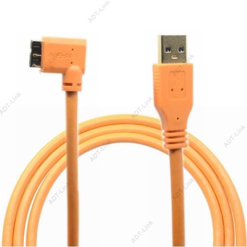 Micro B USB 3.0 Cable USB Camera Micro-B Angled cable 3m/ 5m/ 8m/ 10m For Canon 5d4 1DX2 5DS 5DSR Nikon D5 D800 D810A/E D850