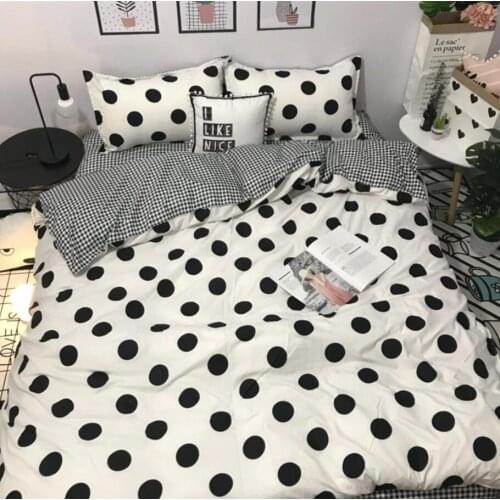 Fashion Simple Style Home Textile Bedding Sets Duvet Cover Bed Linen Sheet Full King Queen Spring Winter Quilt Cover Pillowcase
