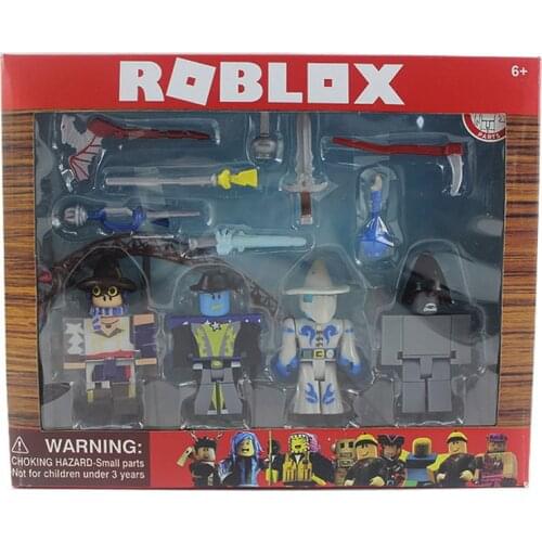ROBLOX Master of Magic Series Set 7cm PVC Suite Dolls 4 dolls plus accessories boxed Boys Toys Girls Collection festival Gift
