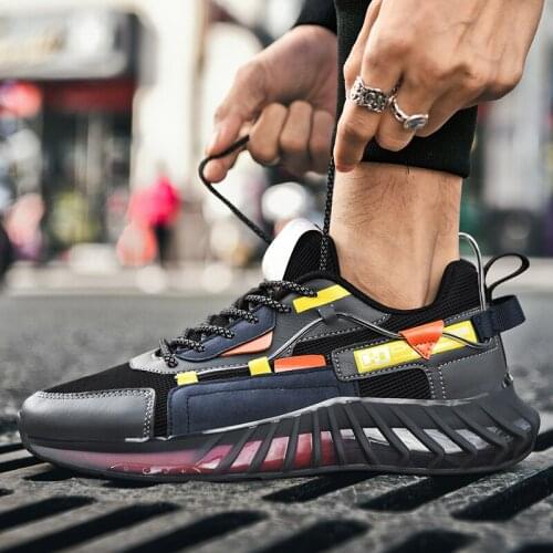 New Running Shoes For Mens Breathable Sneakers Cushioning Sports Shoes outdoor Reflective Hard-wearing Jogging Shoes Zapatillas
