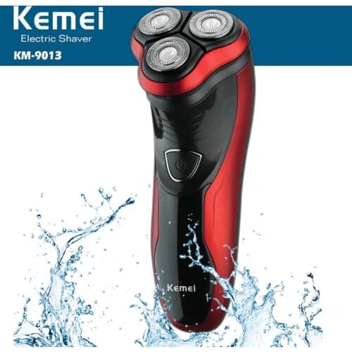 Rechargeable Electric Shaver Washable Trimmer Barbeador Face Men Shaving Machine Groomer Beard Kemei 3D Electric Razor