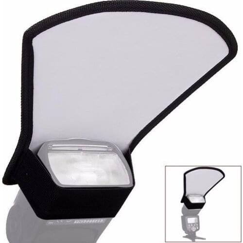 1pcs 3 in 1 Camera Flash Diffuser Softbox Double-sided Photo Flash Light Reflector For Canon Cameras Foldable Speedlite