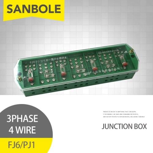 FJ6/PJ1 Terminal Blocks Connection Box Green Electric Three-phase Four-wire