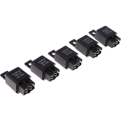 Universal Car Truck Auto 12V 40A SPST 4 Pin Air Conditioning Relays 5 Pieces