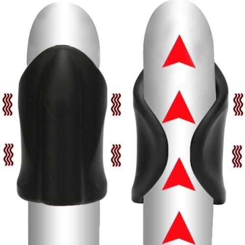 10 Speeds Men Penis Extend Vibration Trainer Glans Vibrator USB Charger Male Delay Training Sex Machine Adult Sex Toys for Men