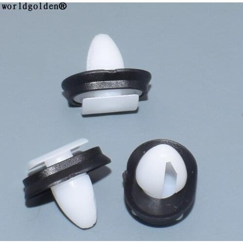 Worldgolden 100pcs plastic clip Trim Strip Retaining Clip for Fiat 71728806 for Citroen 856543