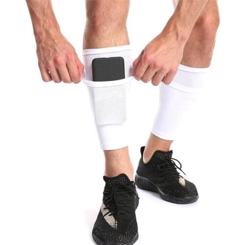 Protective Socks With Pocket For Football Soccer Pads Shin Leg Sleeves Support Shin Pad Kids Adult Support Socks