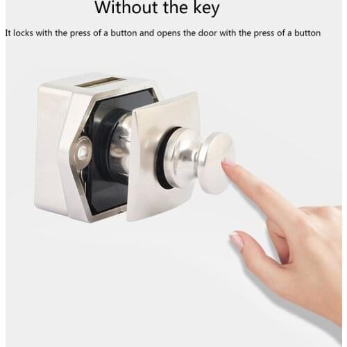 1Pc Diameter 20mm Camper Car Push Lock RV Caravan Boat Drawer Latch Button Locks For Furniture Hardware